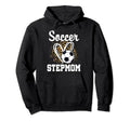 Soccer Stepmom Leopard Heart Matching Hoodie - Streetwear Style Unisex - T-Shirt, Sweatshirt, Hoodie