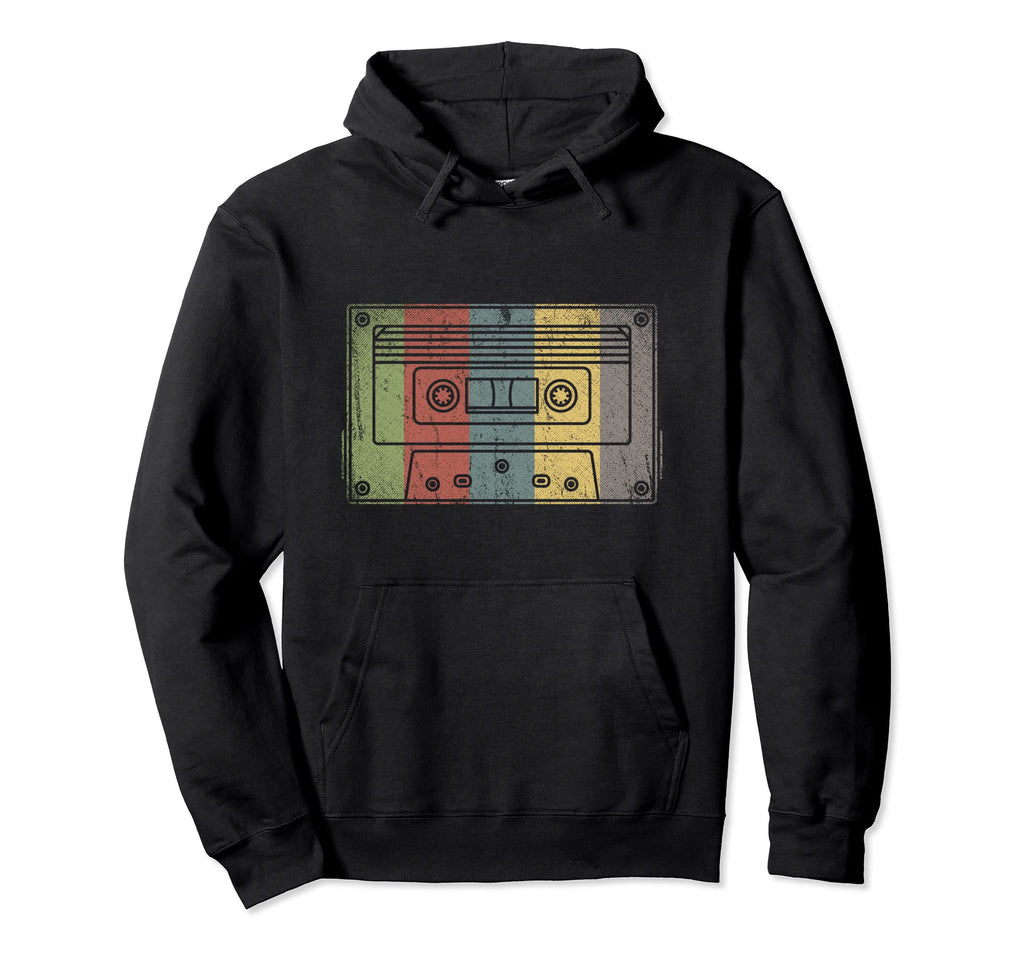 Tape Music Lover Eighties Mixtape 1980S Hoodie - Minimalist Print Unisex - T-Shirt, Sweatshirt, Hoodie