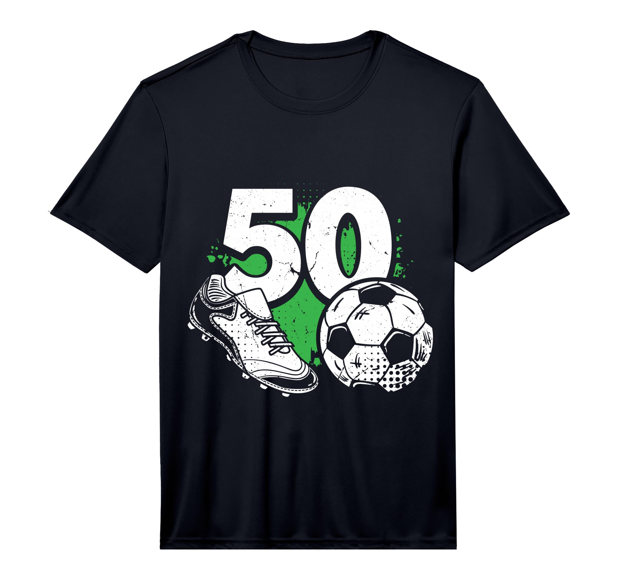Mens 50Th Birthday Soccer Player T-Shirt - Custom Art Print Men Women - T-Shirt, Sweatshirt, Hoodie