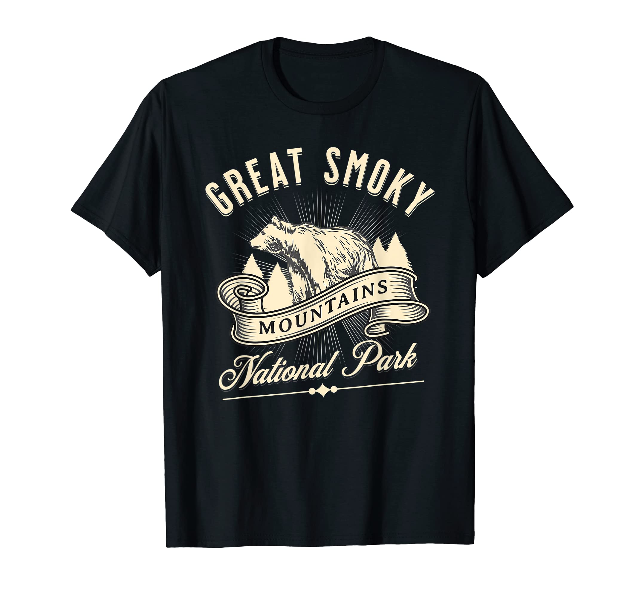 Great Smoky Mountains National Park T-Shirt - Fun Novelty Design for Adults - T-Shirt, Sweatshirt, Hoodie