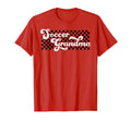 Soccer Grandma Grandmother Checkered T-Shirt - Minimalist Print Men Women - T-Shirt, Sweatshirt, Hoodie