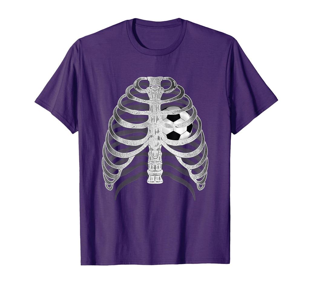 Skeleton X Ray Ribcage Soccer Ball T-Shirt - Fun Novelty Design Unisex - T-Shirt, Sweatshirt, Hoodie
