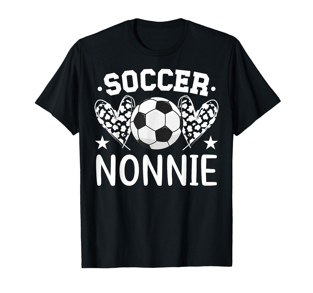 Soccer Nonnie Hearts Nonnie Soccer T-Shirt - Trendy Graphic for Adults - T-Shirt, Sweatshirt, Hoodie