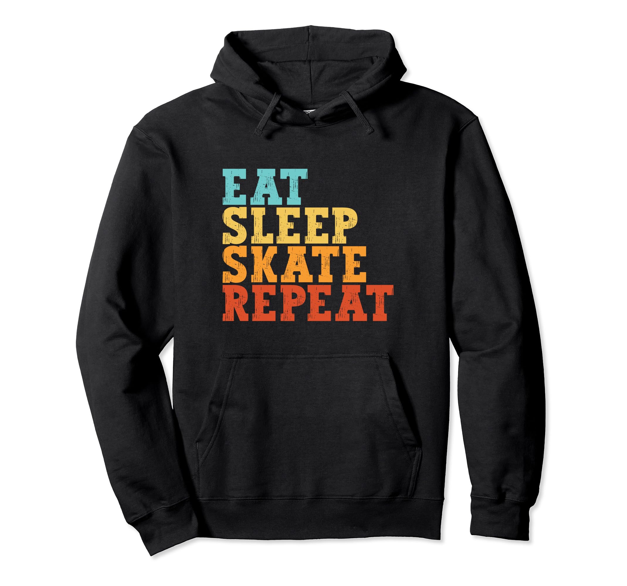Eat Sleep Skate Repeat Roller Skate Hoodie - Novelty Apparel for Adults - T-Shirt, Sweatshirt, Hoodie