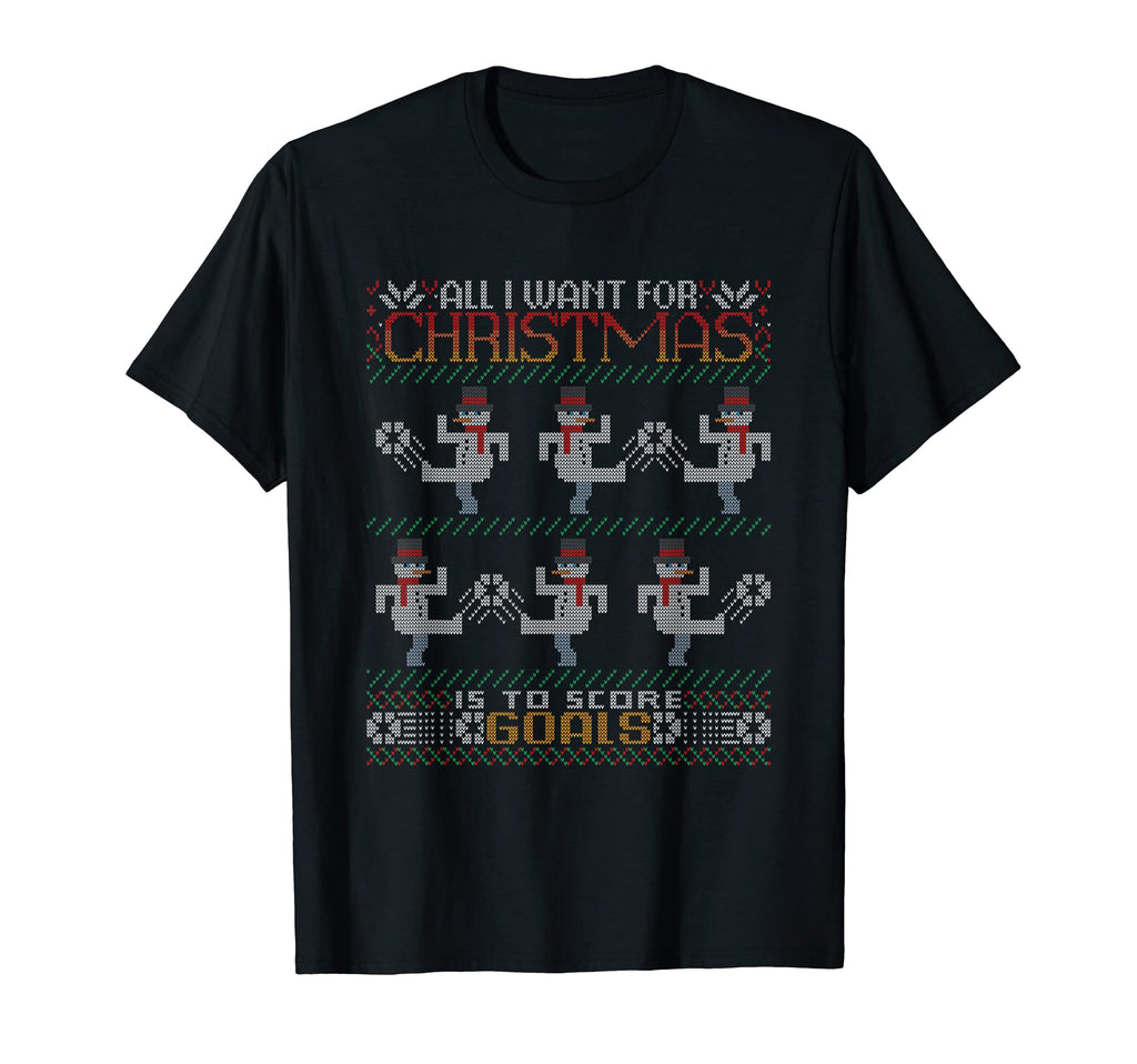 All I Want Is To Score Goals Soccer T-Shirt - Minimalist Print Unisex - T-Shirt, Sweatshirt, Hoodie
