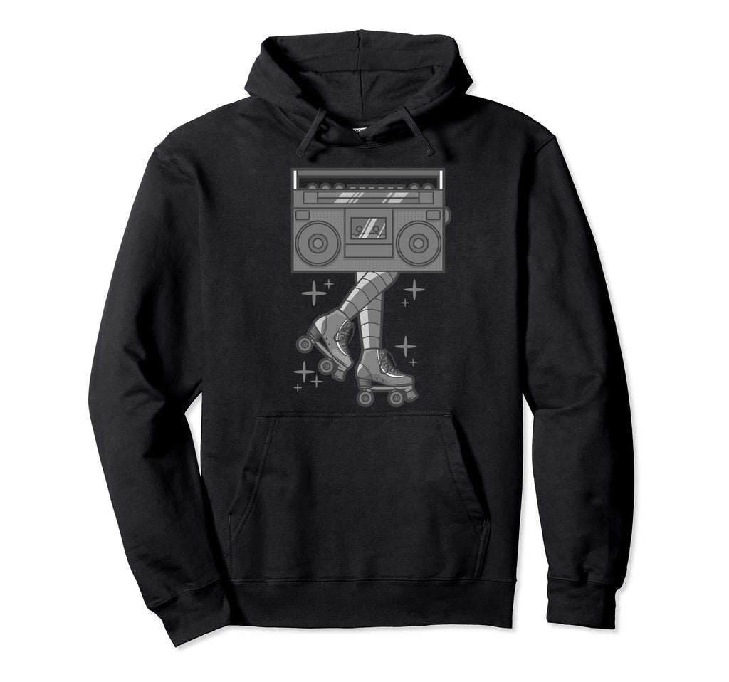 Rollerskates Funny 80S Roller Disco Hoodie - Custom Art Print for Adults - T-Shirt, Sweatshirt, Hoodie