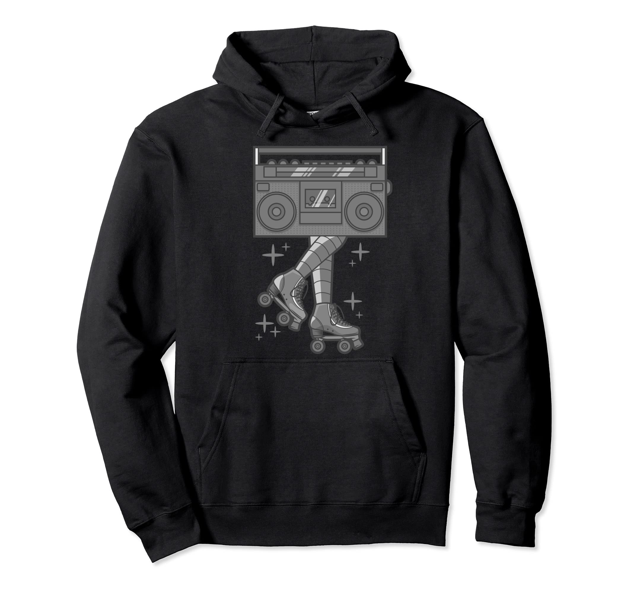 Rollerskates Funny 80S Roller Disco Hoodie - Custom Art Print for Adults - T-Shirt, Sweatshirt, Hoodie