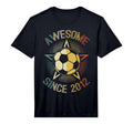 Awesome Since 2012 Soccer Birthday Team T-Shirt - Unique Graphic Men Women - T-Shirt, Sweatshirt, Hoodie