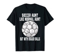 Soccer Soccer Aunt Like Normal Aunt T-Shirt - Streetwear Style for Adults - T-Shirt, Sweatshirt, Hoodie