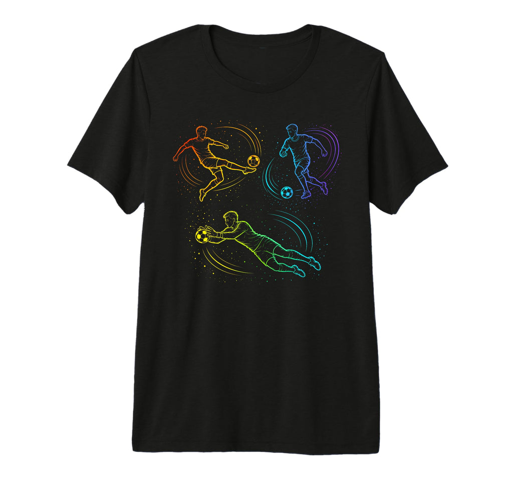 Soccer Goalie Player Sports Tri Blend T-Shirt - Minimalist Print Men Women - T-Shirt, Sweatshirt, Hoodie