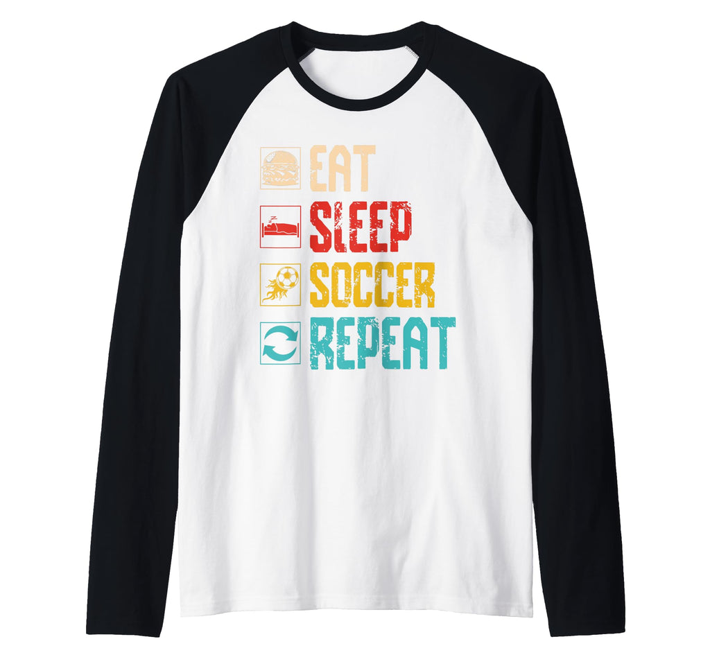 Eat Sleep Soccer Repeat Sports Sweatshirt - Custom Art Print Men Women - T-Shirt, Sweatshirt, Hoodie