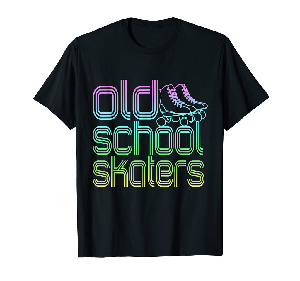 Old School Skaters Roller Skating T-Shirt - Minimalist Print Men Women - T-Shirt, Sweatshirt, Hoodie