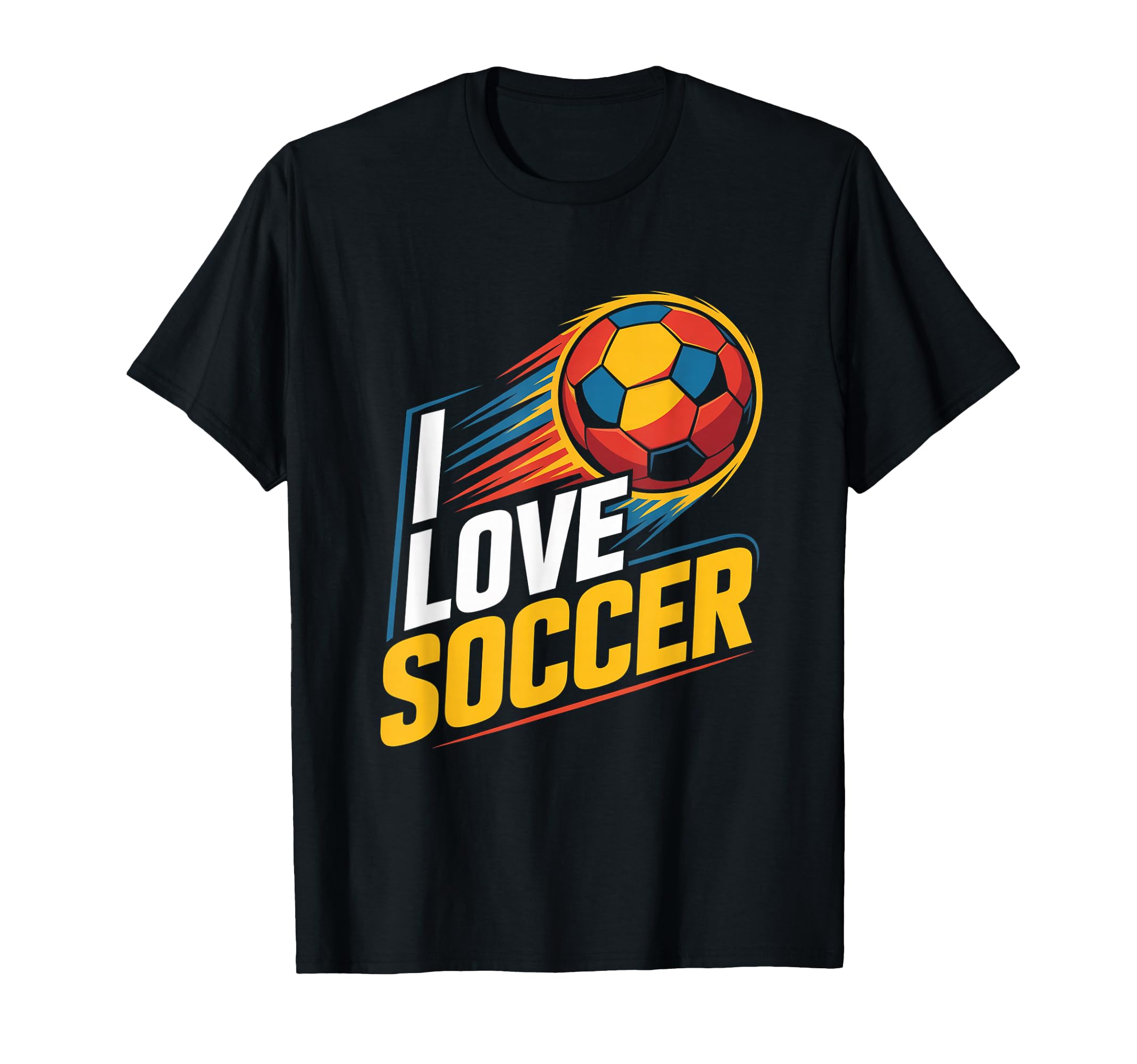 I Love Soccer Enthusiast Passion T-Shirt - Streetwear Style Men Women - T-Shirt, Sweatshirt, Hoodie