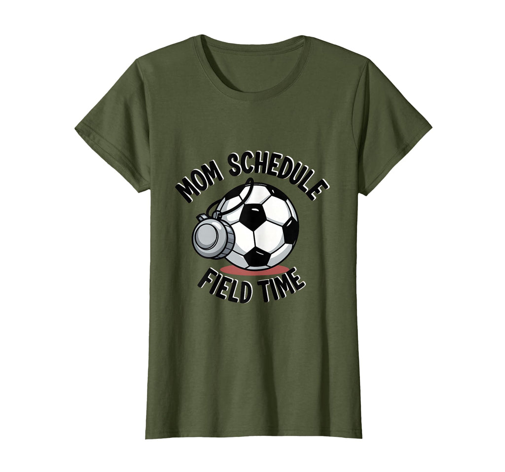 Mom Schedule Field Time Soccer Parent T-Shirt - Aesthetic Graphic Unisex - T-Shirt, Sweatshirt, Hoodie