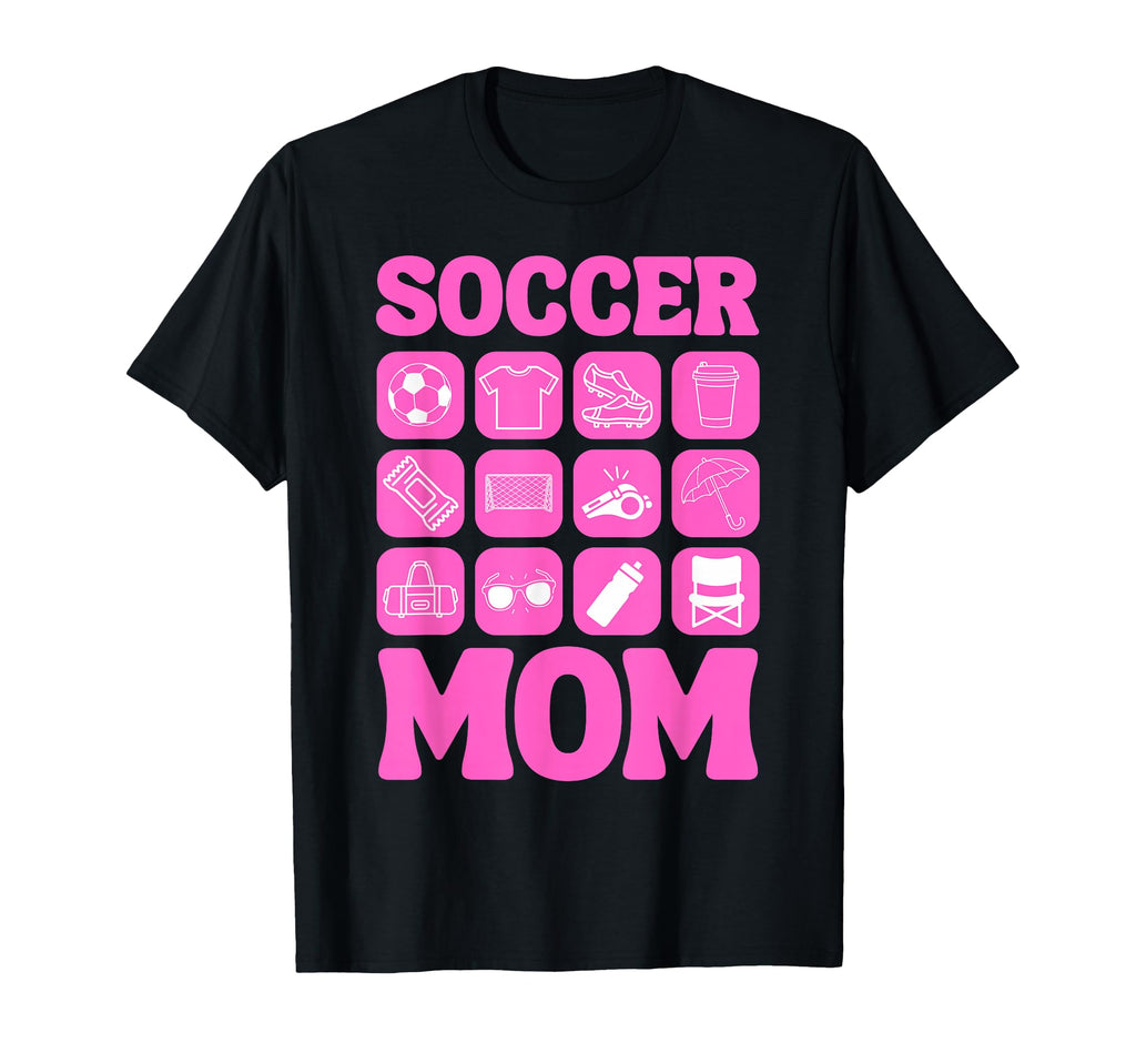 Soccer Mom Icons Soccer T-Shirt - Custom Art Print Unisex - T-Shirt, Sweatshirt, Hoodie