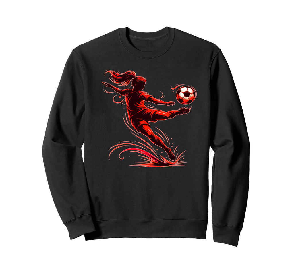 Powerful Soccer Mid Air Motion Strike Sweatshirt - Trendy Graphic Unisex - T-Shirt, Sweatshirt, Hoodie