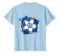 Splash Soccer Ball Greece Football Fans T-Shirt - Unique Graphic Men Women - T-Shirt, Sweatshirt, Hoodie