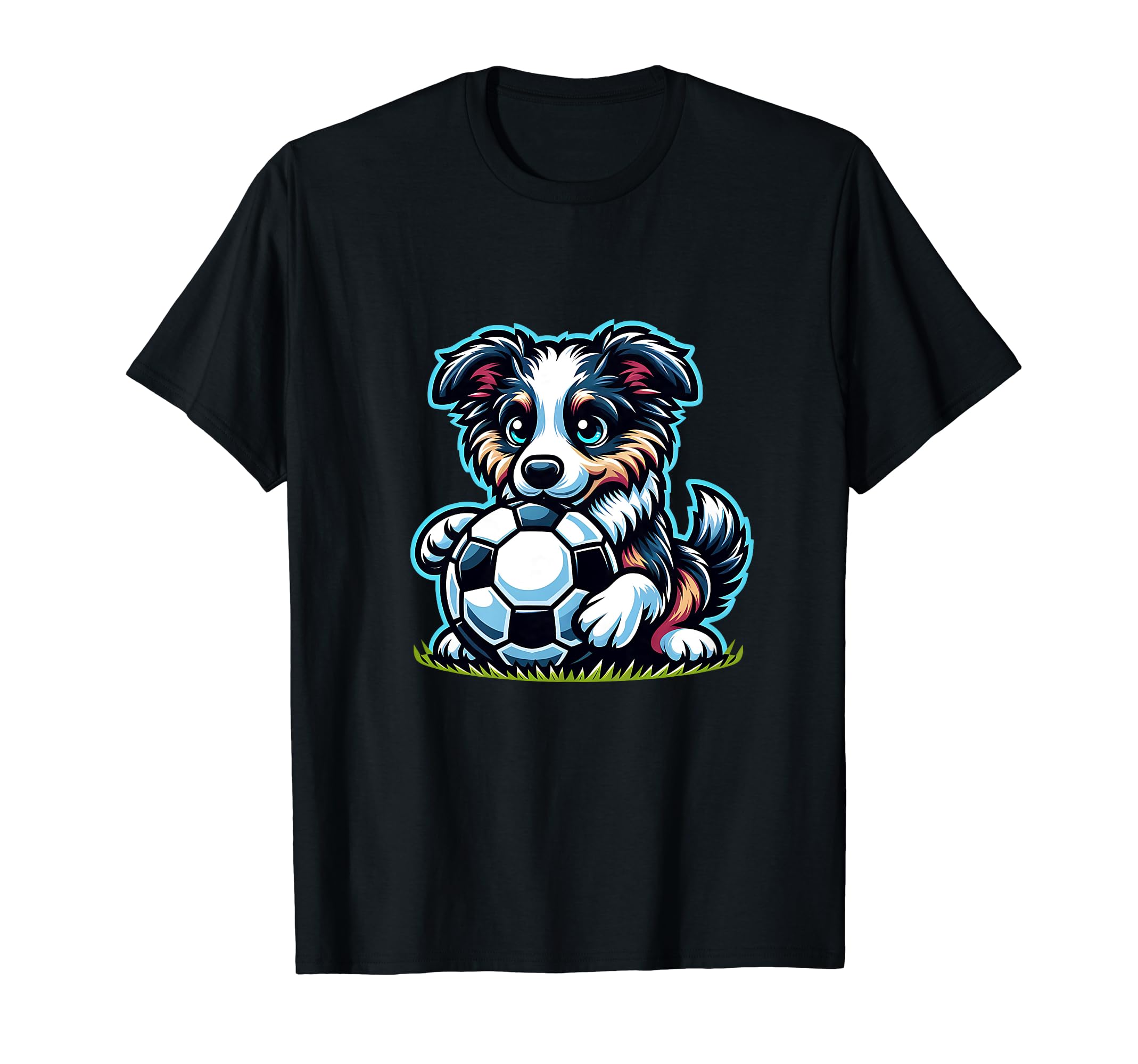 Border Collie Dog Soccer Champion T-Shirt - Aesthetic Graphic for Adults - T-Shirt, Sweatshirt, Hoodie