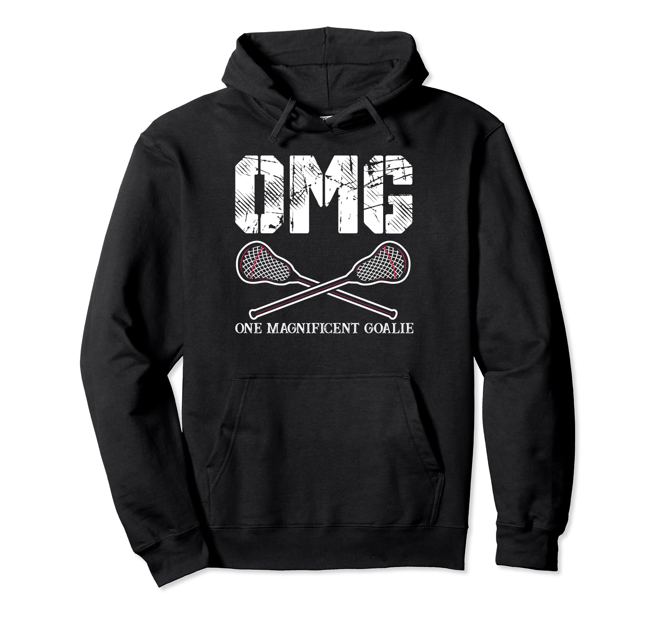 Goalkeeper Lacrosse Lacrosse Goalie Hoodie - Minimalist Print Men Women - T-Shirt, Sweatshirt, Hoodie