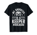 My Daughter Is Hockey Goalkeeper Dad T-Shirt - Custom Art Print for Adults - T-Shirt, Sweatshirt, Hoodie