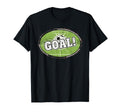 Goal Distressed Futbol Oval Soccer Logo T-Shirt - Custom Art Print Unisex - T-Shirt, Sweatshirt, Hoodie