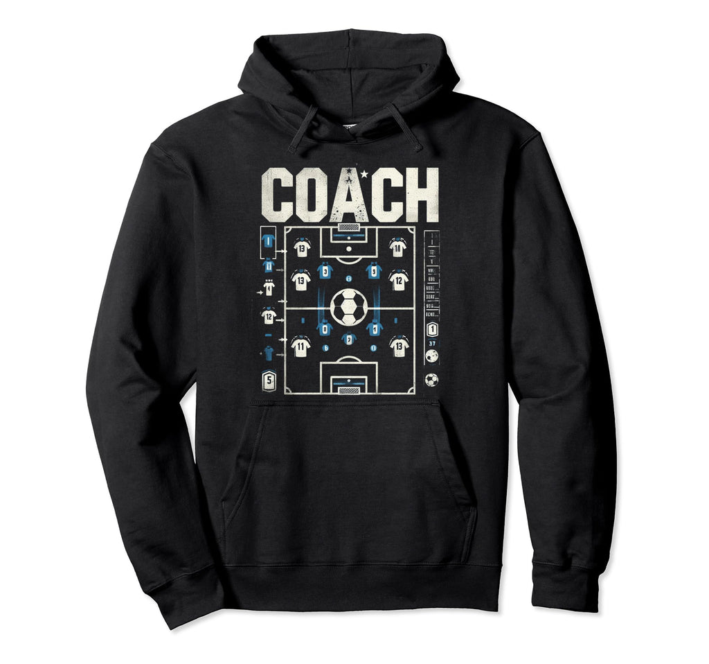 Soccer Coach Training Coaching Football Hoodie - Trendy Graphic Men Women - T-Shirt, Sweatshirt, Hoodie