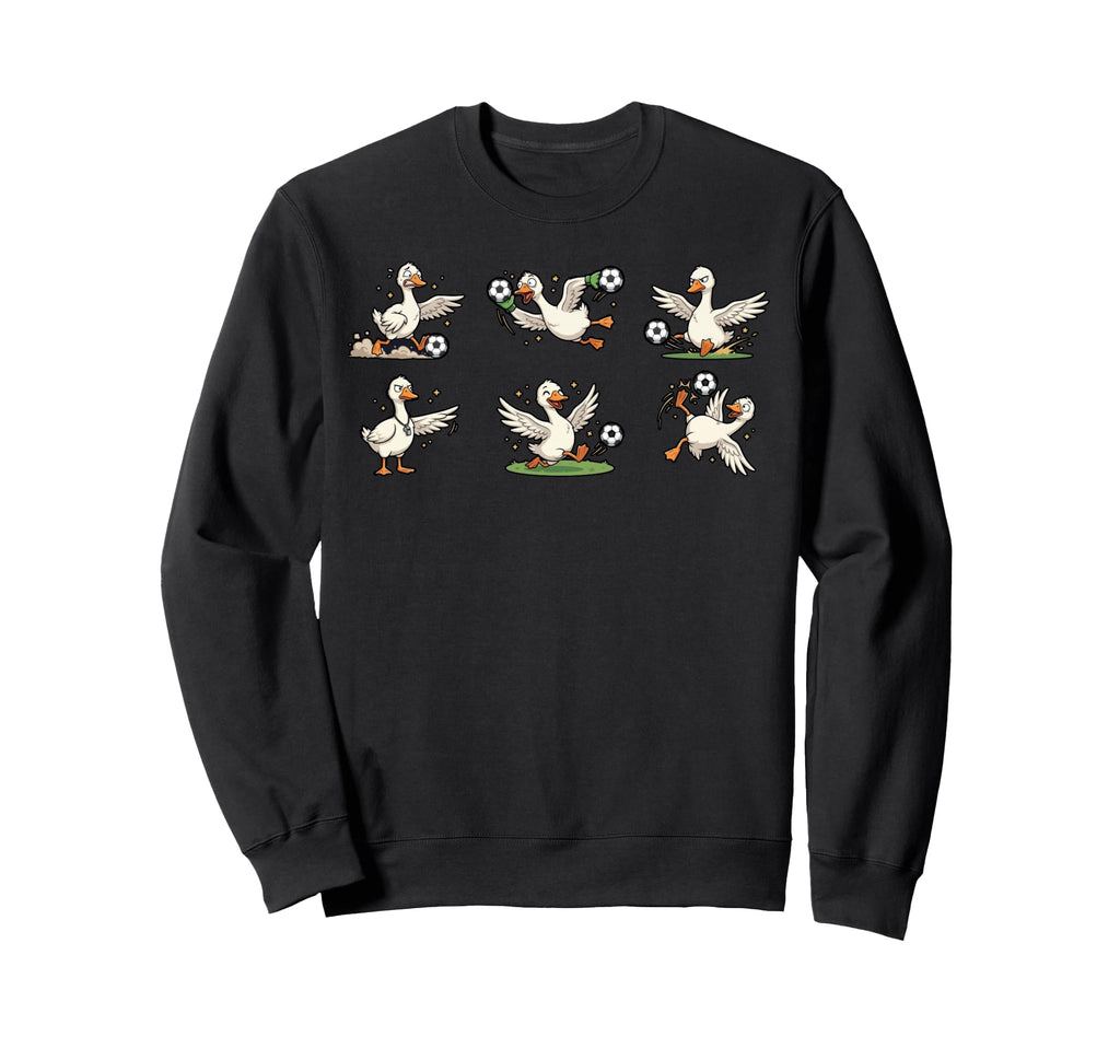 Silly Goose Playing Soccer Player Sweatshirt - Streetwear Style Unisex - T-Shirt, Sweatshirt, Hoodie