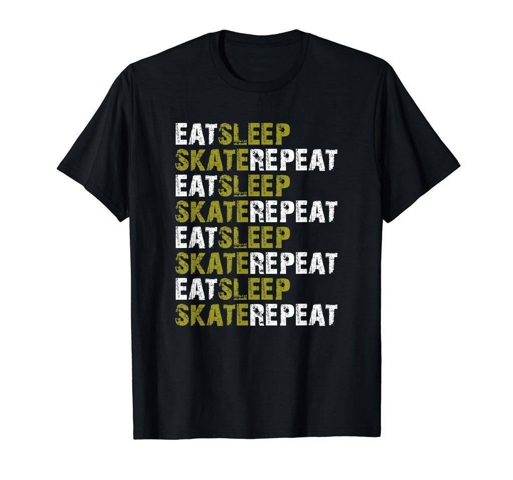 Eat Sleep Skate Repeat Roller Skate T-Shirt - Custom Art Print for Adults - T-Shirt, Sweatshirt, Hoodie