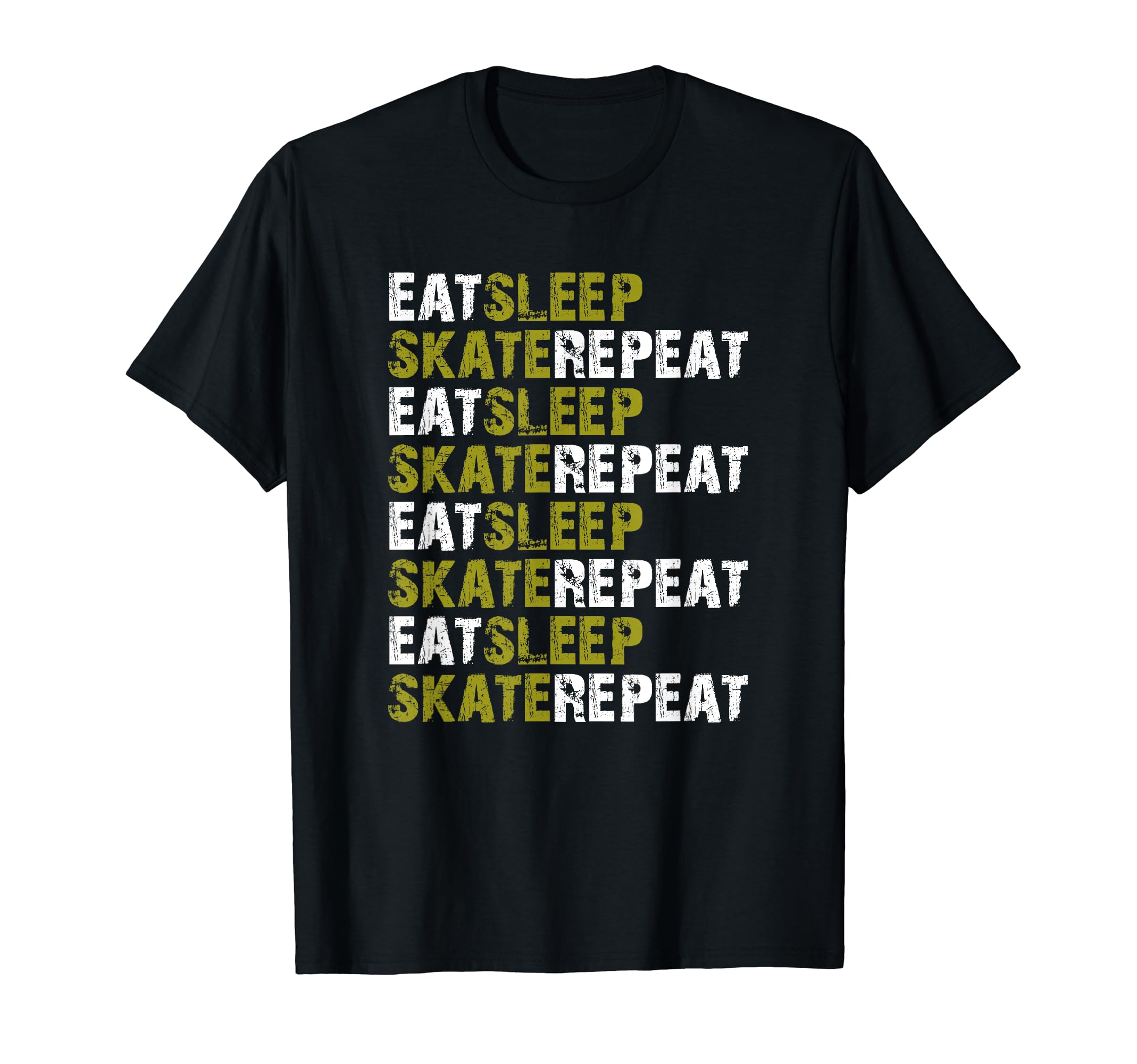 Eat Sleep Skate Repeat Roller Skate T-Shirt - Custom Art Print for Adults - T-Shirt, Sweatshirt, Hoodie
