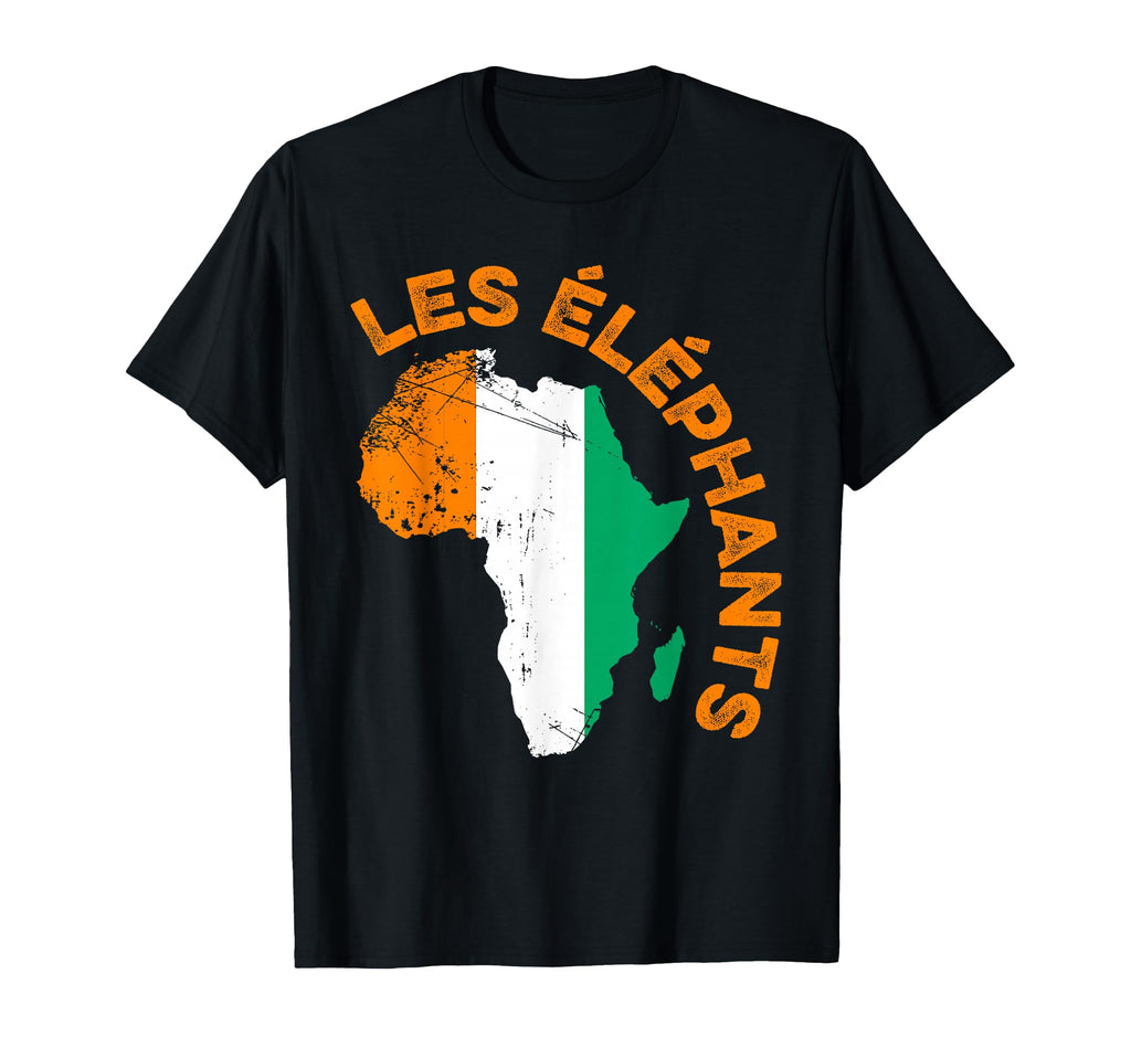Les Elephants Cote Divoire Soccer T-Shirt - Casual Everyday Wear for Adults - T-Shirt, Sweatshirt, Hoodie