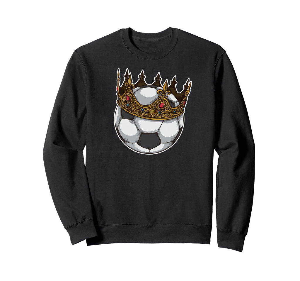 Soccer King Crown Best Player Award Sweatshirt - Graphic Print Men Women - T-Shirt, Sweatshirt, Hoodie