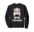 Soccer Team Mama Messy Bun Sweatshirt - Fun Novelty Design for Adults - T-Shirt, Sweatshirt, Hoodie