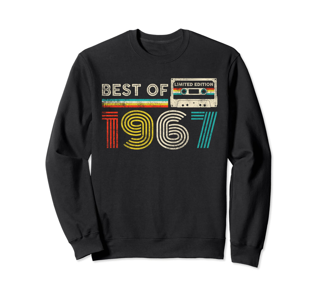 Best 1967 Birthday 1967 Cassette Sweatshirt - Fun Novelty Design Unisex - T-Shirt, Sweatshirt, Hoodie