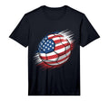 American Flag Soccer Ball Performance T-Shirt - Unique Graphic Unisex - T-Shirt, Sweatshirt, Hoodie
