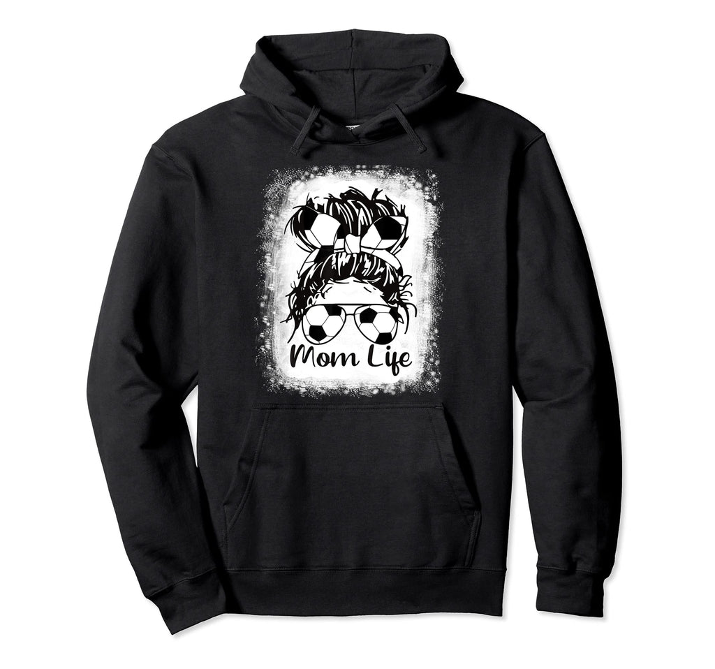 Soccer Mom Bleached Soccer Ball Hoodie - Aesthetic Graphic Men Women - T-Shirt, Sweatshirt, Hoodie