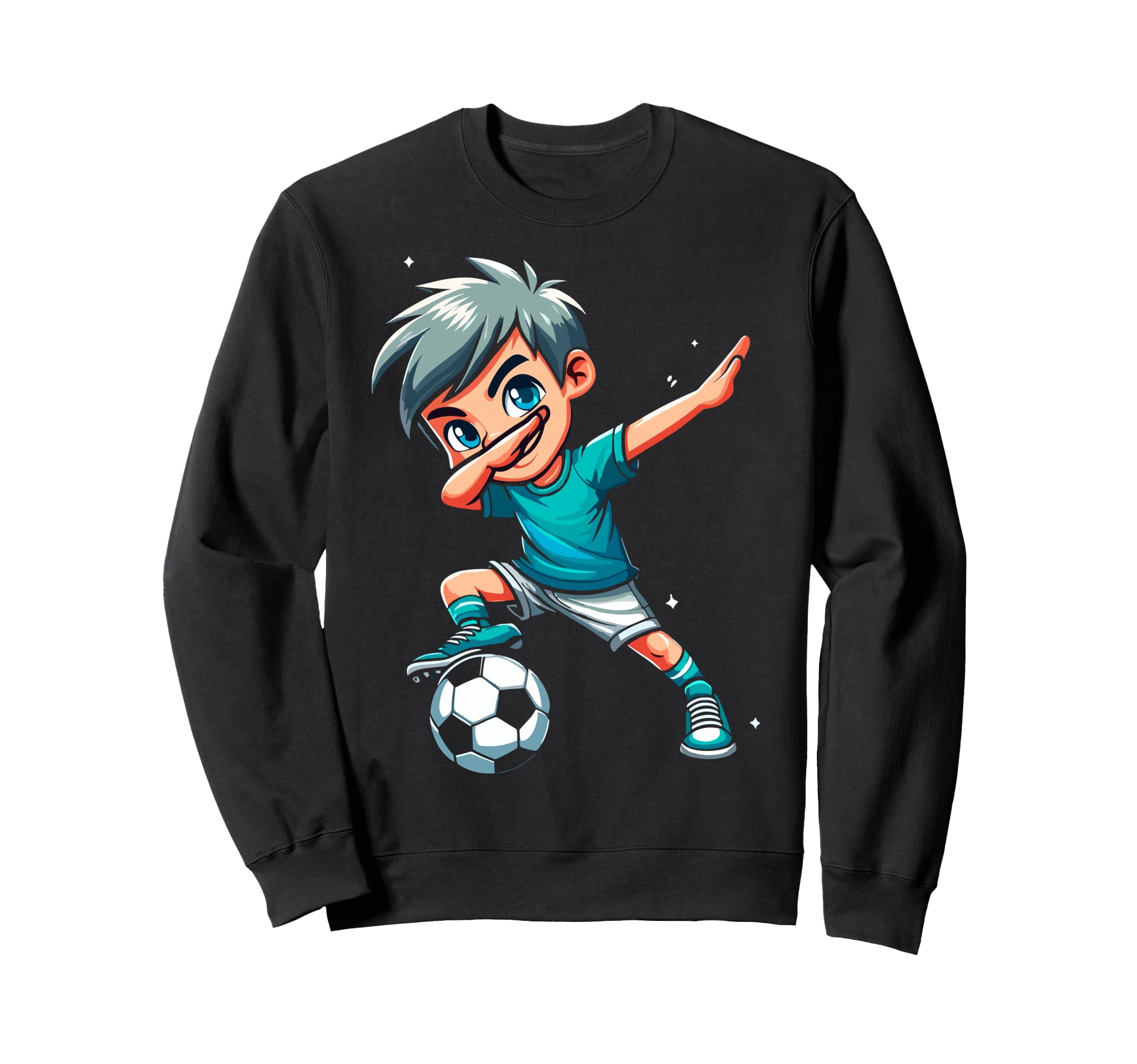 Funny Dabbing Dab Soccer Player Sweatshirt - Unique Graphic Men Women - T-Shirt, Sweatshirt, Hoodie