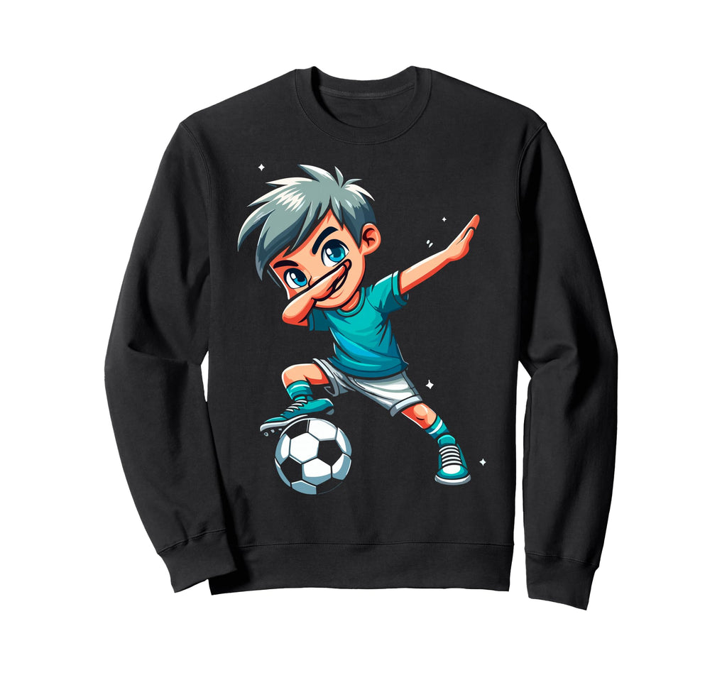 Funny Dabbing Dab Soccer Player Sweatshirt - Graphic Print Men Women - T-Shirt, Sweatshirt, Hoodie