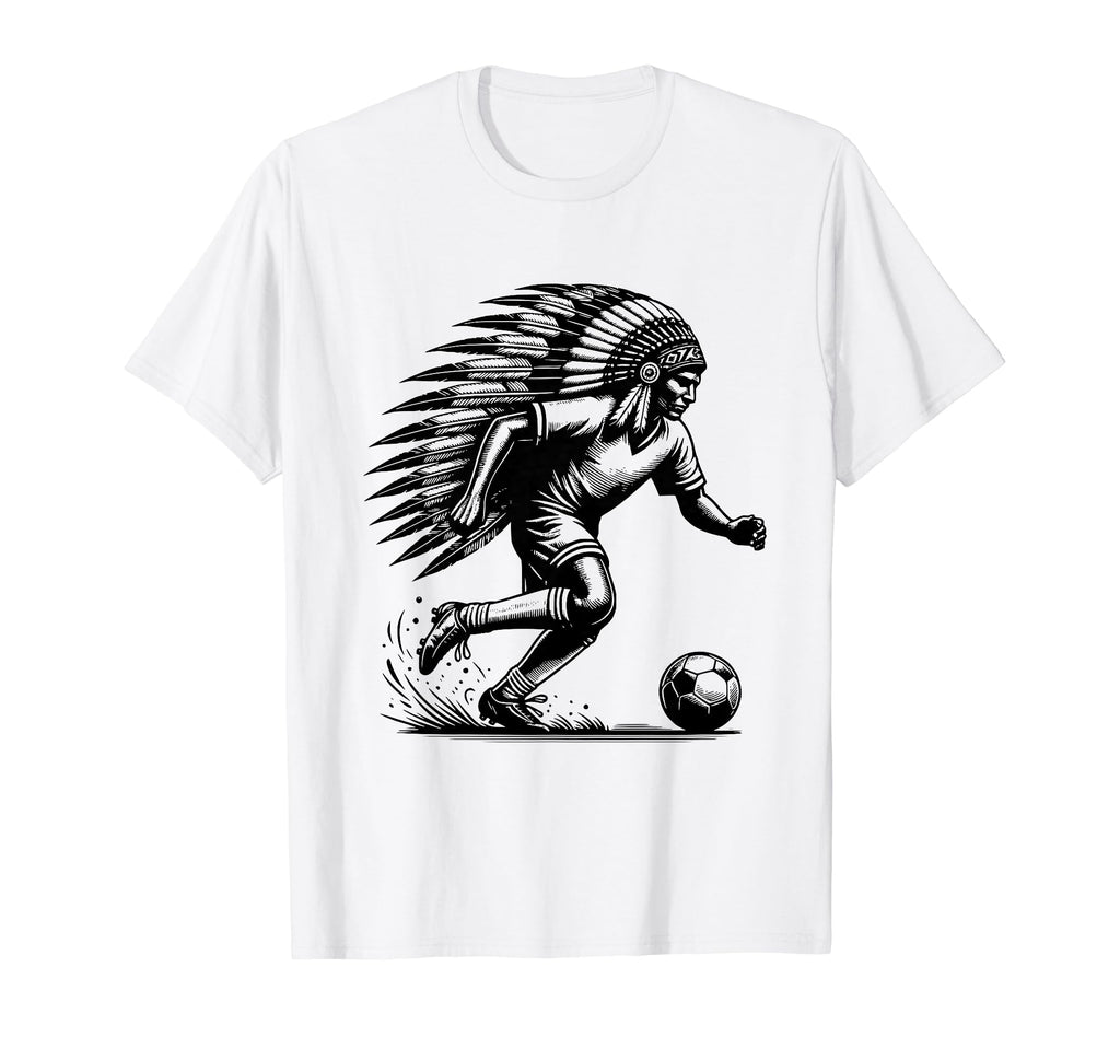 Funny Native American Player Sunset T-Shirt - Minimalist Print Unisex - T-Shirt, Sweatshirt, Hoodie