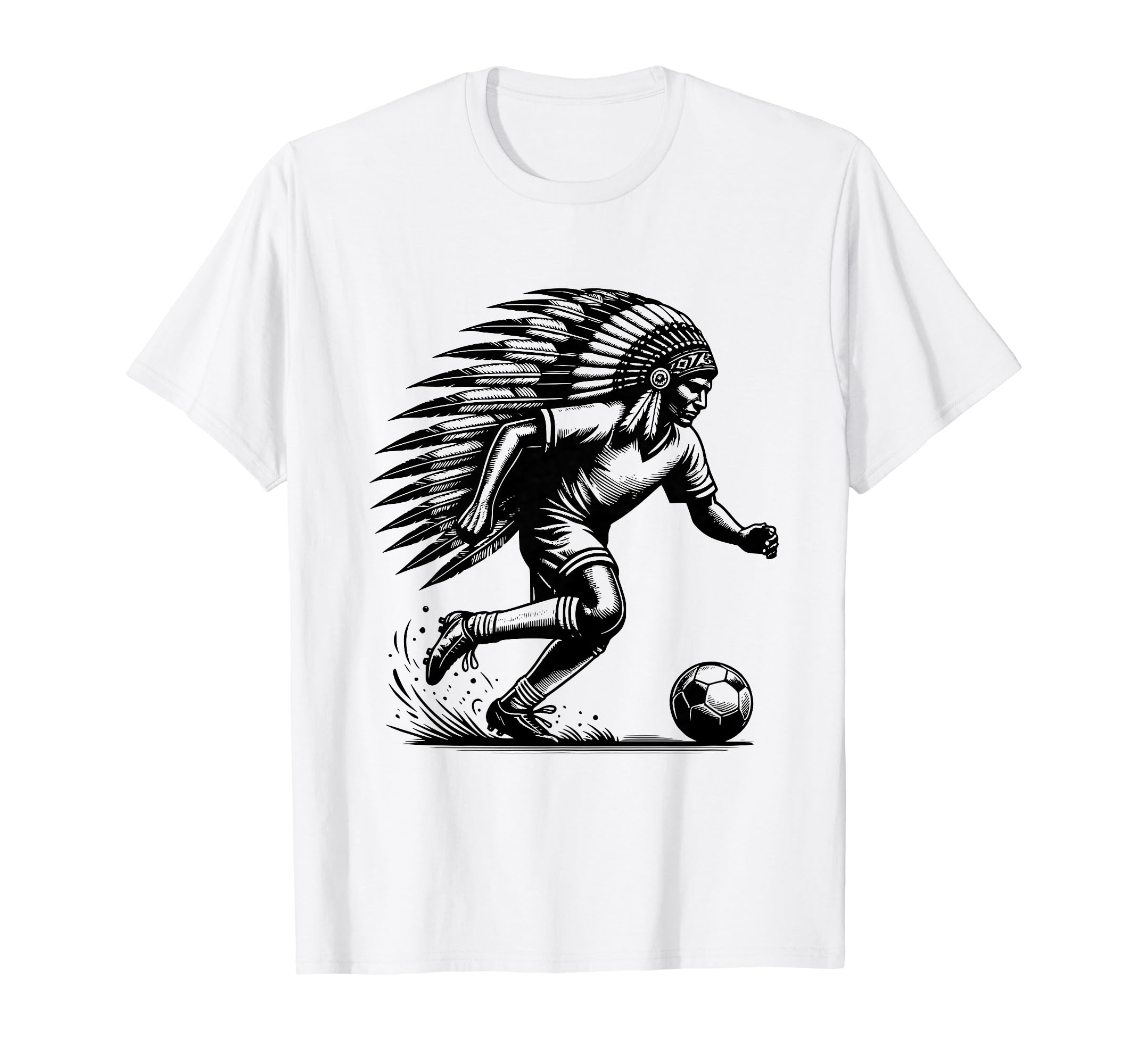 Funny Native American Player Sunset T-Shirt - Minimalist Print Unisex - T-Shirt, Sweatshirt, Hoodie