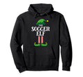Soccer Elf Matching Family Group Party Hoodie - Trendy Graphic Unisex - T-Shirt, Sweatshirt, Hoodie