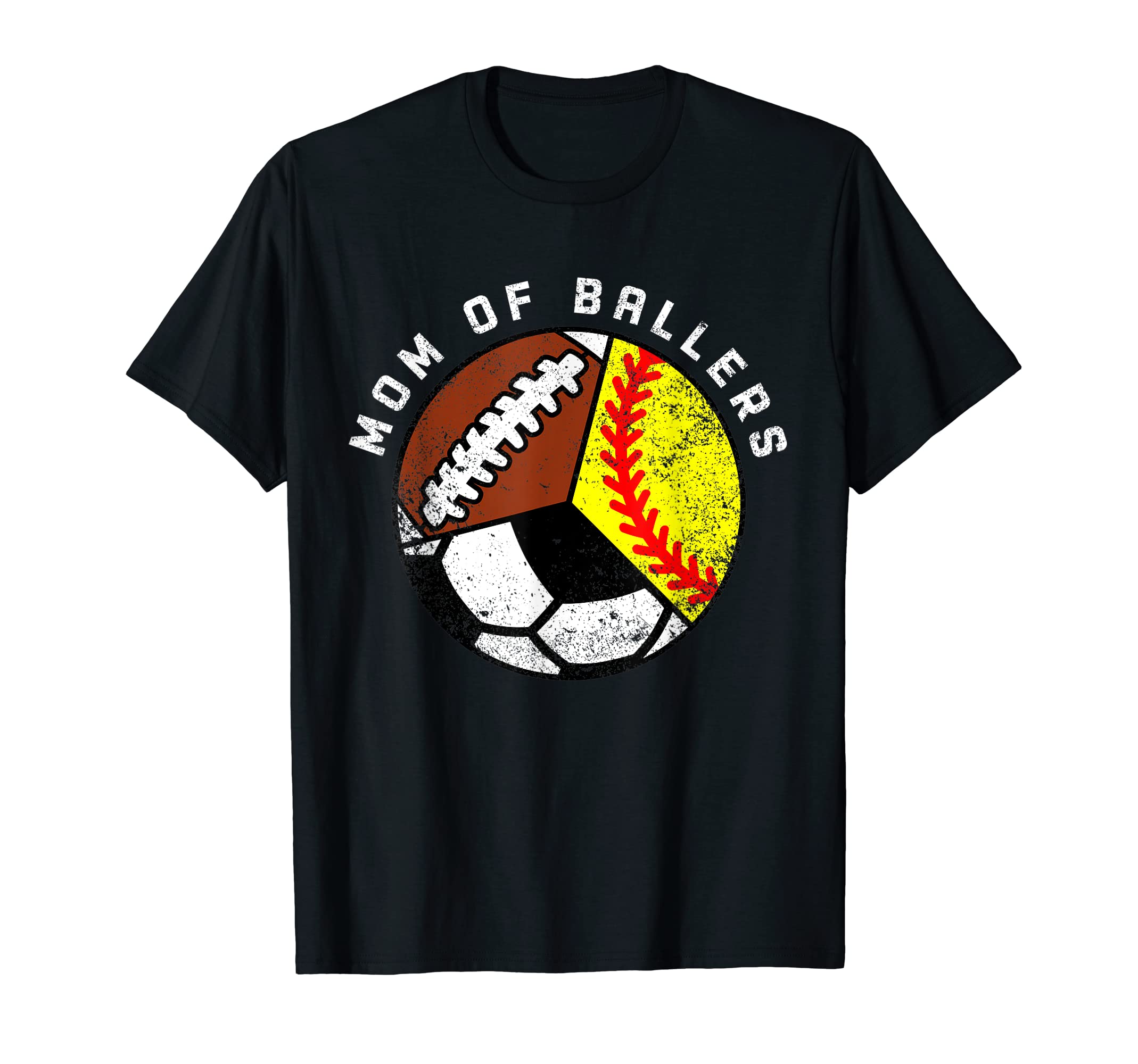 Mom Ballers Funny Softball Soccer T-Shirt - Minimalist Print for Adults - T-Shirt, Sweatshirt, Hoodie
