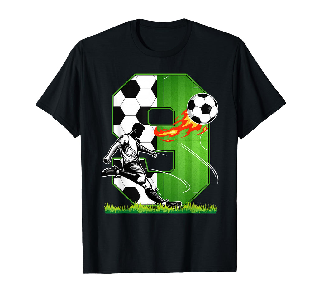 9Th Birthday Sport Party 9 Year Old T-Shirt - Minimalist Print for Adults - T-Shirt, Sweatshirt, Hoodie
