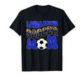 Loud Proud Soccer Mom Blue Leopard Soccer T-Shirt - Graphic Print Unisex - T-Shirt, Sweatshirt, Hoodie