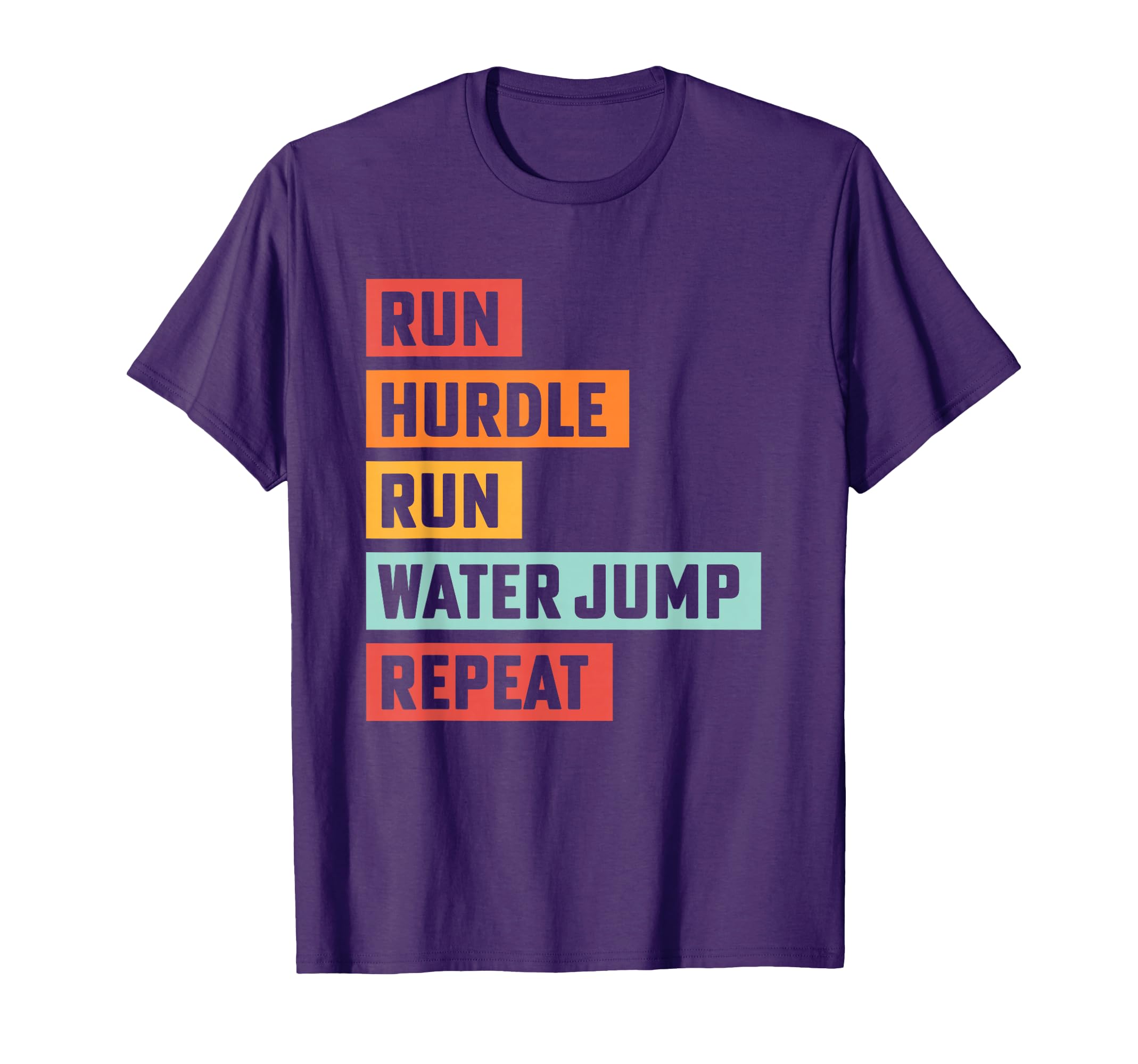 Steeplechase Track Run Hurdle Water T-Shirt - Minimalist Print Men Women - T-Shirt, Sweatshirt, Hoodie