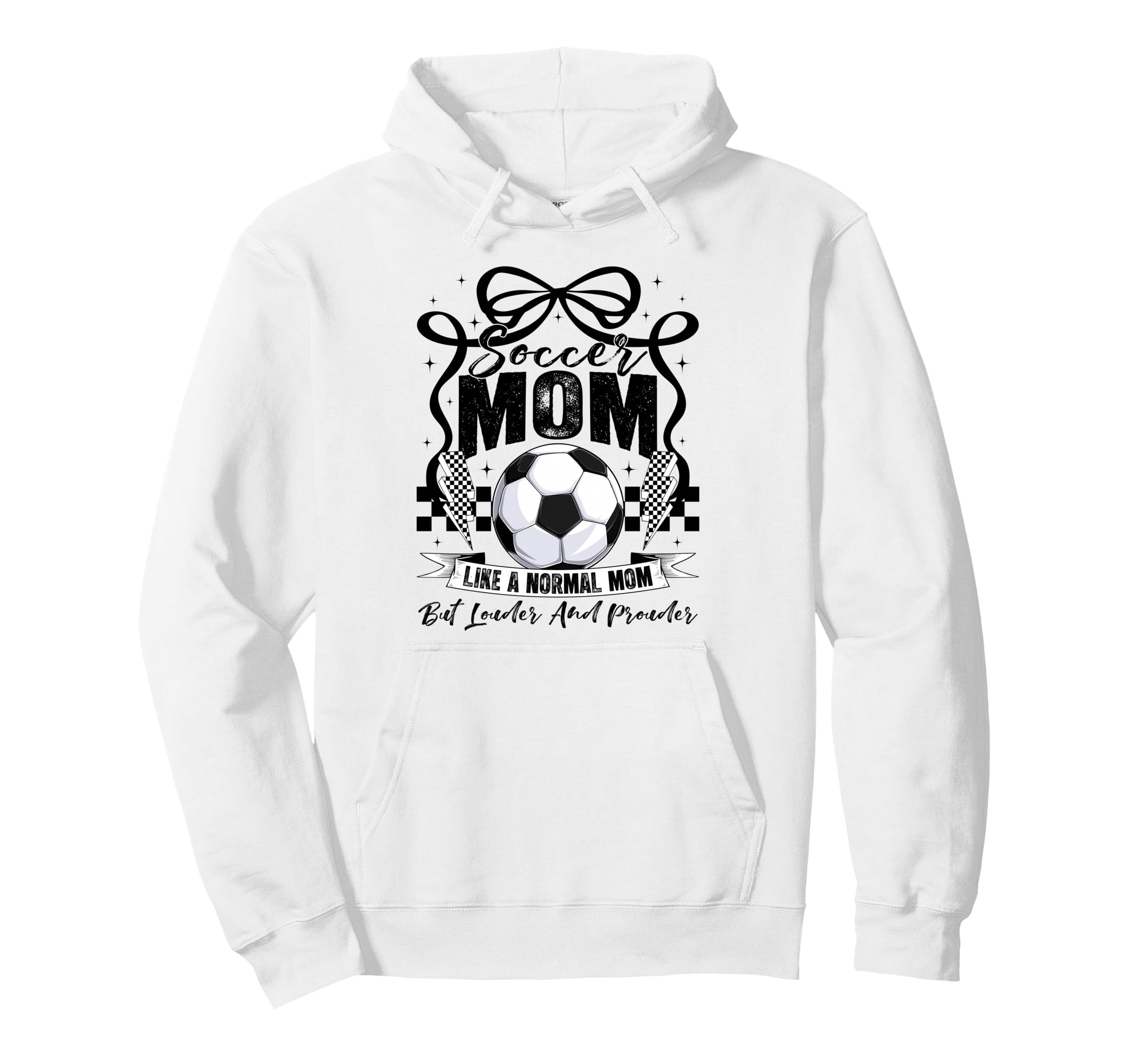 Soccer Mama Mom Soccer Lovers Fans Hoodie - Custom Art Print for Adults - T-Shirt, Sweatshirt, Hoodie