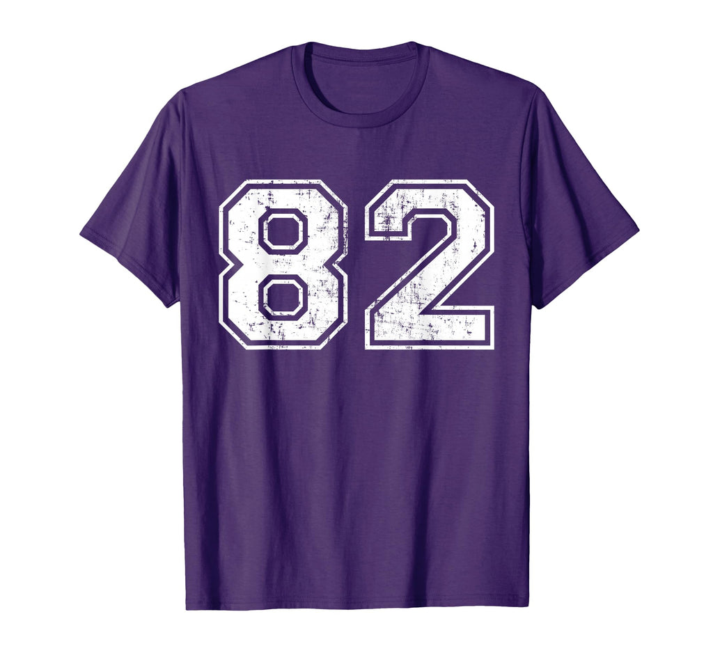 Number 82 Distressed Eighty Two T-Shirt - Streetwear Style Men Women - T-Shirt, Sweatshirt, Hoodie