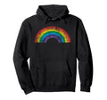 Rainbow 70S 80S Gift Hoodie - Fun Novelty Design Men Women - T-Shirt, Sweatshirt, Hoodie