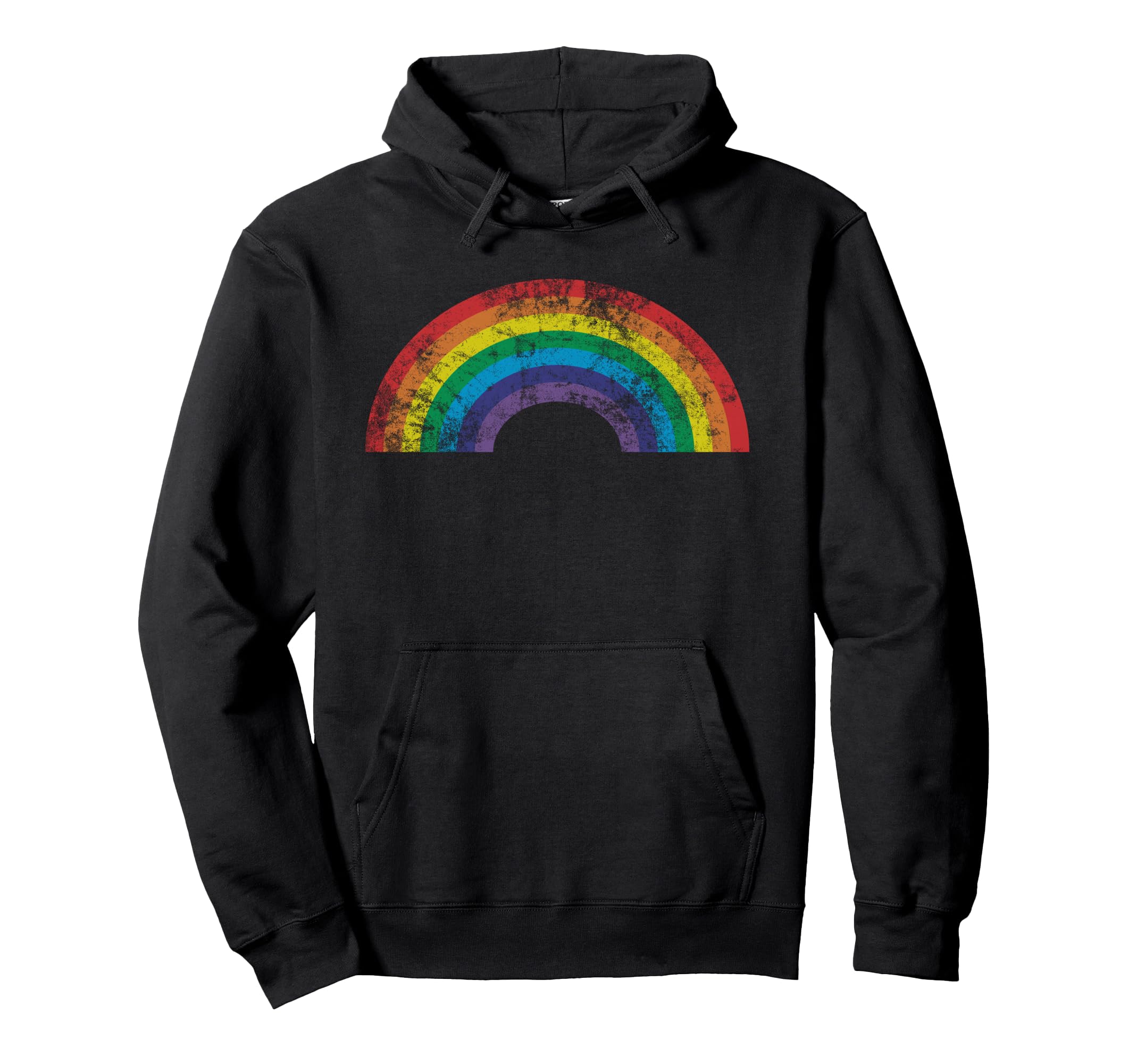Rainbow 70S 80S Gift Hoodie - Fun Novelty Design Men Women - T-Shirt, Sweatshirt, Hoodie
