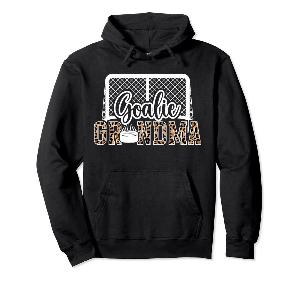 Ice Hockey Goalie Grandma Hockey Hoodie - Minimalist Print Men Women - T-Shirt, Sweatshirt, Hoodie