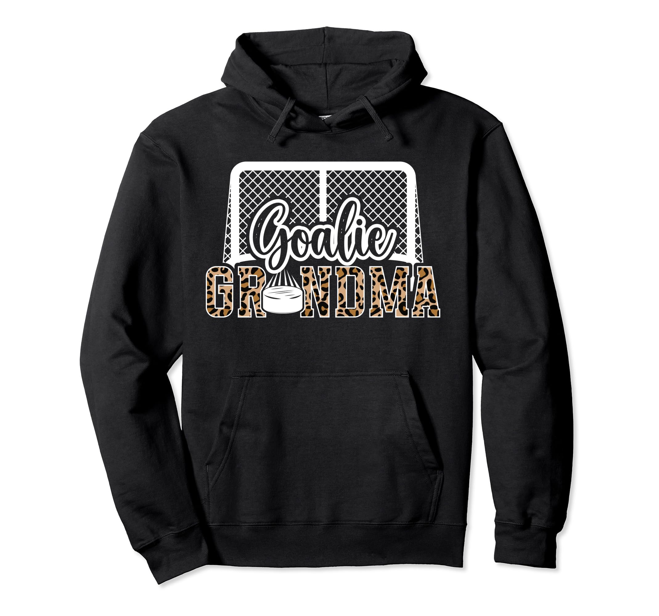 Ice Hockey Goalie Grandma Hockey Hoodie - Minimalist Print Men Women - T-Shirt, Sweatshirt, Hoodie